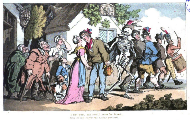The English Dance of Death, Th. Rowlandson 1815 I list you