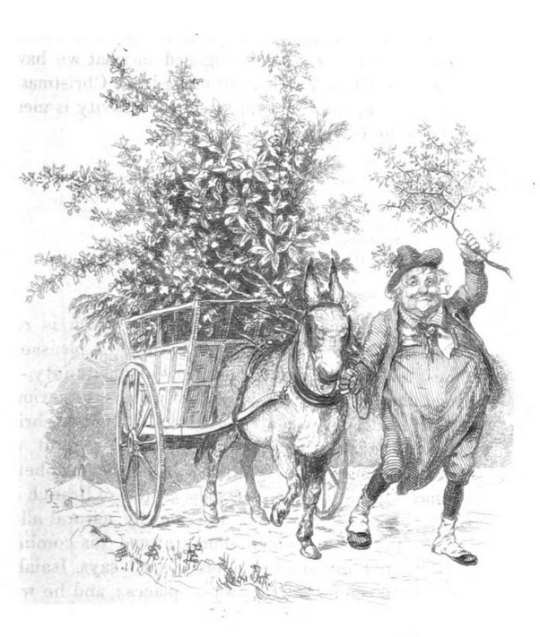robert-seymour-bringin-christmas-home-tk-herveys-the-book-of-christamas-1836
