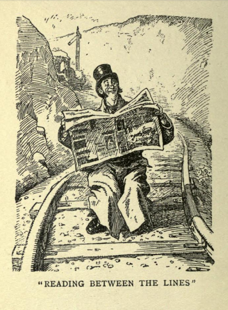 reading b. Mr. Punch's railway book